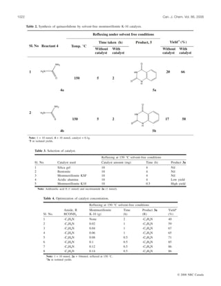 Solvent free synthesis of quinazolin 4(3 h)-ones derivatives | PDF