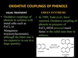 Solventless reaction in green chemistry PPT Solventless reaction in green chemistry PPT