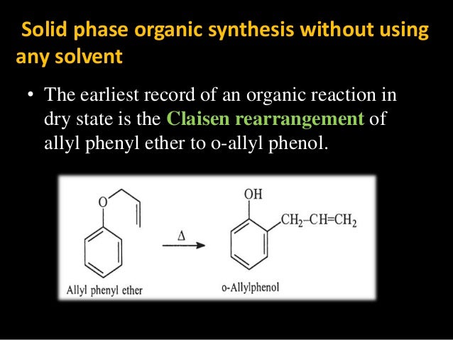 Solventless reaction in green chemistry Solventless reaction in green chemistry