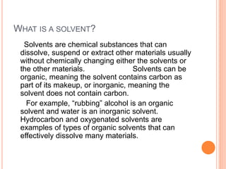 Solvent use in pharmaceutical | PPT