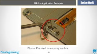 MPP – Application Example

Phone: Pin used as a spring anchor.
13

 