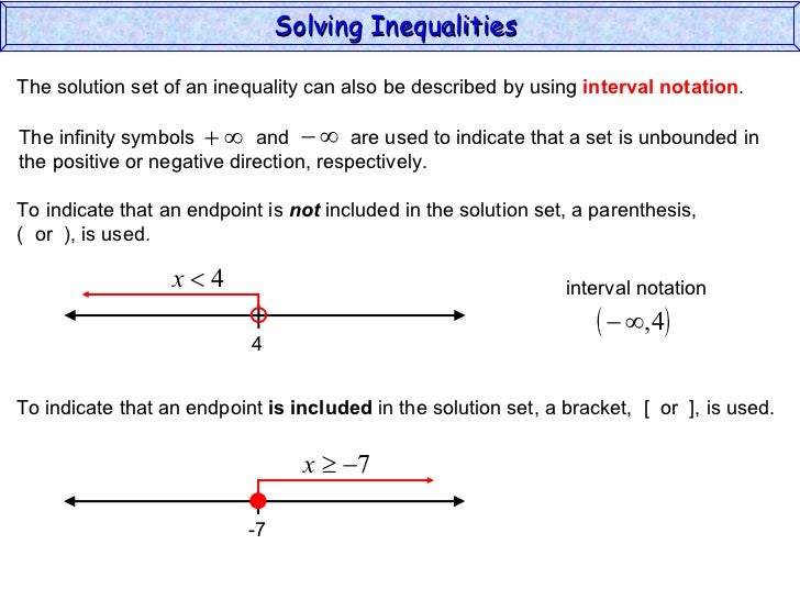 Solving Inequalities (Algebra 2)