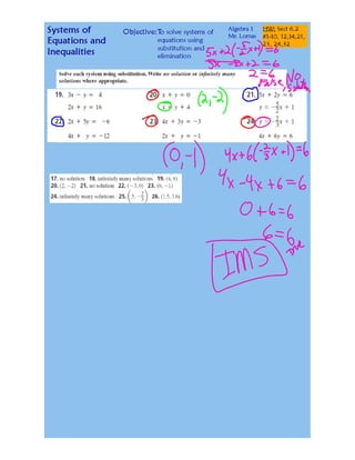 Solving Systems Substitution And Elimination Pdf Solving Systems Substitution And Elimination Pdf