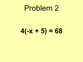 Solving 2 step variable equations | PPT