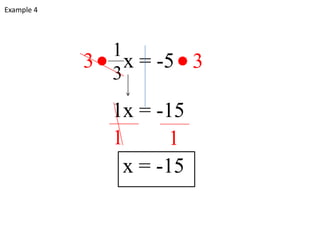 Solving 2 step equations examples | PPT