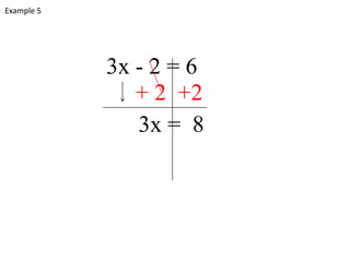 Solving 2 step equations examples | PPTX
