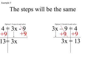 Solving 2 step equations examples | PPTX