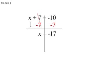 Solving 2 step equations examples | PPTX