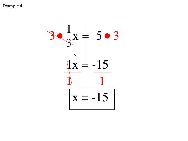 Solving 2 step equations examples