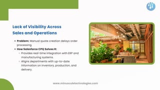 Solving 5 Key Manufacturing Challenges with Our Salesforce CPQ ...