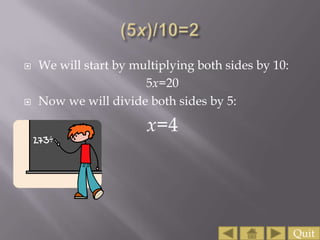 Solving Algebraic Equations
