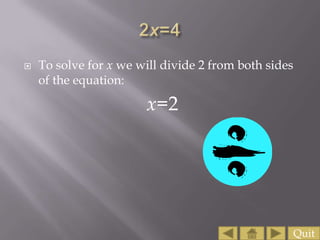 Solving Algebraic Equations