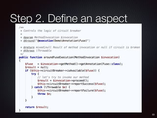 Step 2. Deﬁne an aspect
53
 