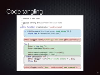 Code tangling
19
 
