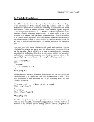 Solving dynamics problems with matlab | PDF