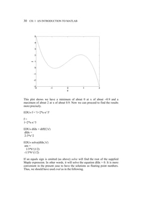 Solving dynamics problems with matlab | PDF