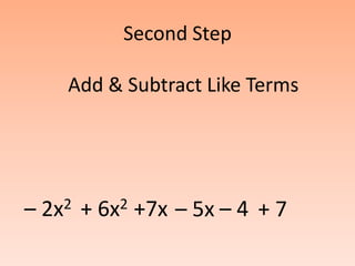 Solving Equations by Combining Like Terms
