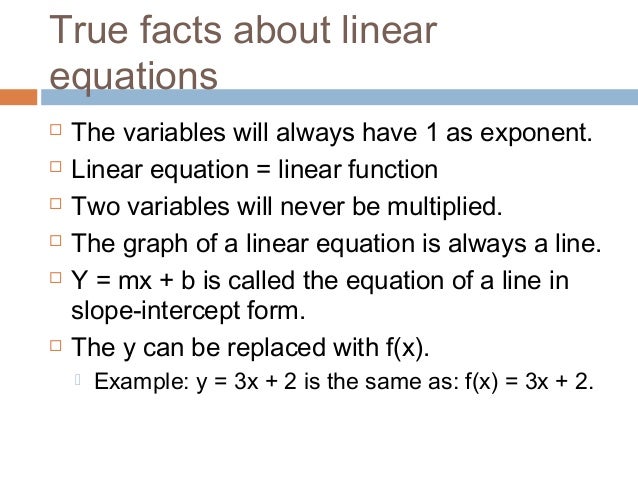Solving linear equations