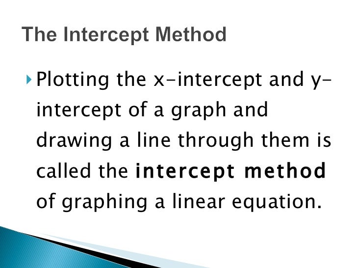 Drawing Lines With Equations : Solving linear equations in two