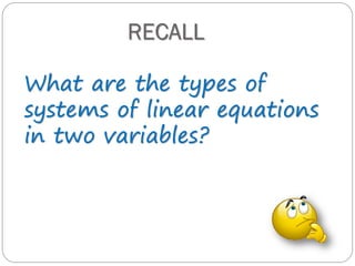 Solving Systems of Linear Equations in Two Variables by Graphing | PDF