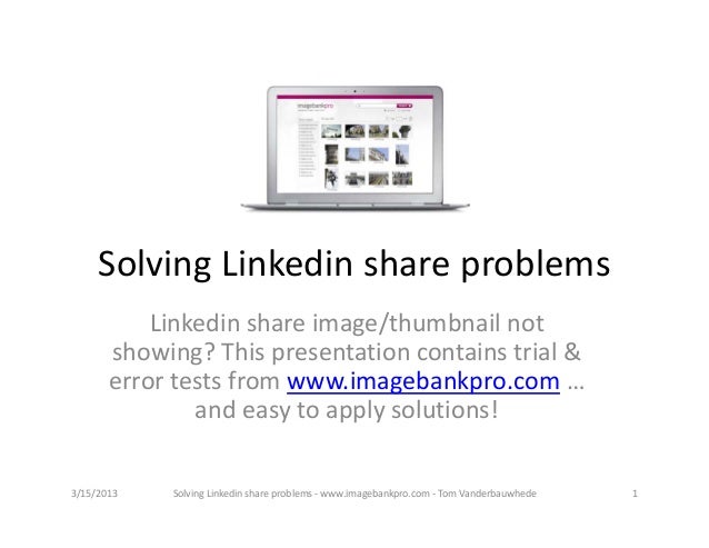Solving linkedin share problems
