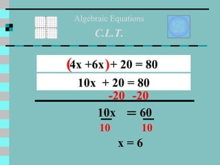 Solving Multi Step Equations | PPT