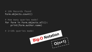 Solving performance issues in Django ORM | PDF