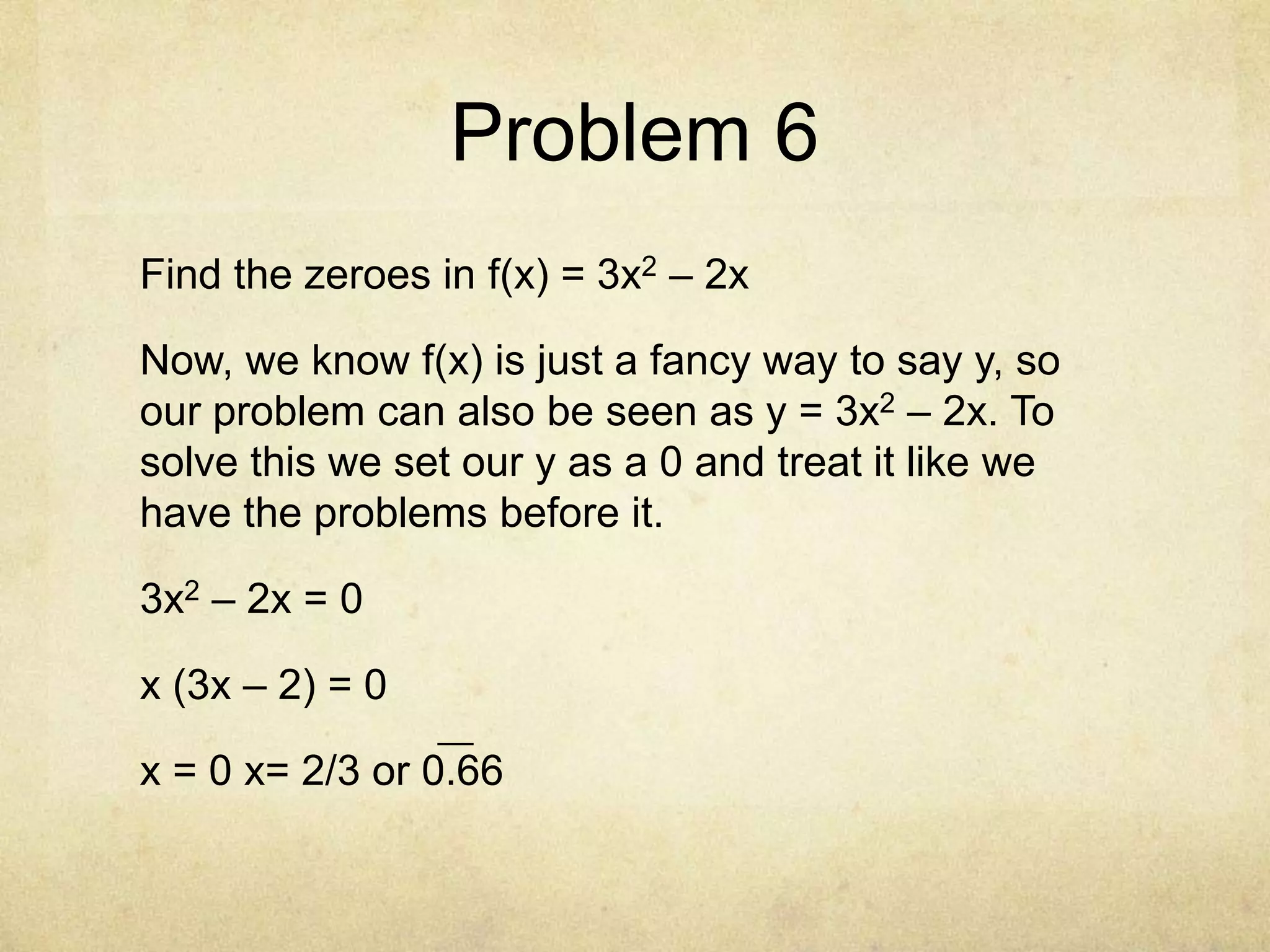 Solving polynomial equations in factored form | PPTX