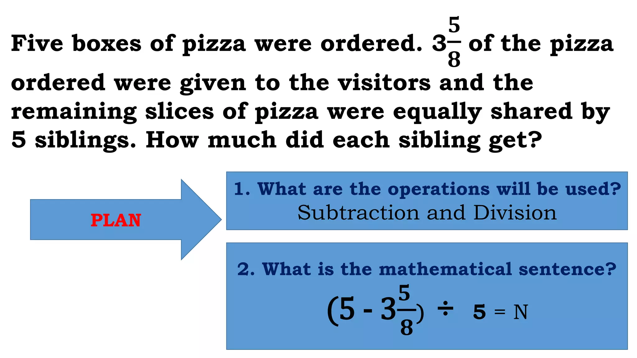 Solving Problems Involving Division of Fractions.pptx | Homework and ...