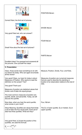 Solving Problems Involving Measures Of Position Quartiles docx