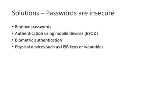 Solving problems with authentication | PDF | Internet | Computing