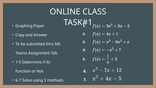 Solving Problems Involving Quadratic Function | PPTX