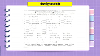 Assignment:
 