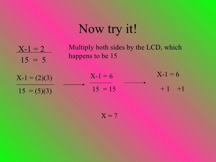Solving Rational Equations