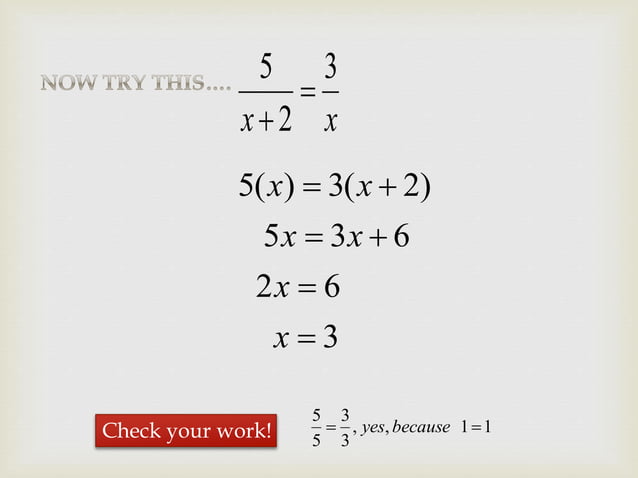 Solving rational equations | PPTX | Physics | Science
