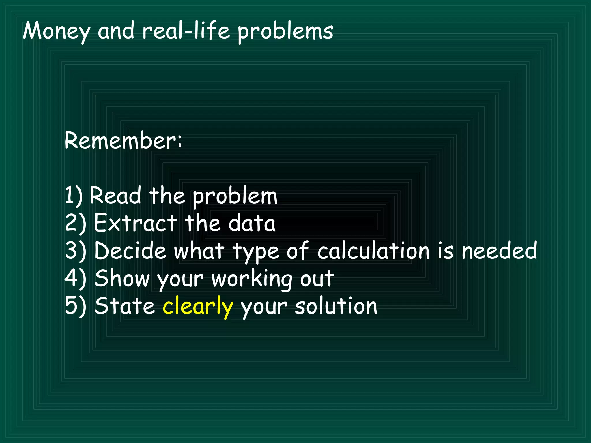 Solving reallife problems | PPT
