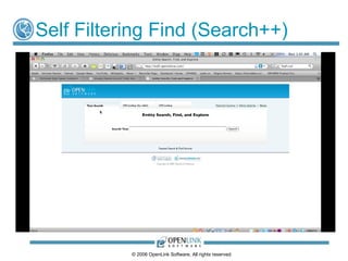Self Filtering Find (Search++)




           © 2006 OpenLink Software, All rights reserved.
 