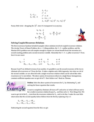 Solving recurrences | PDF