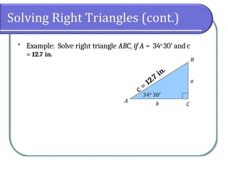 Solving Right Triangle Grade 9 Quarter 4.pptx