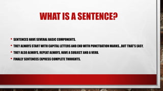 Solving Sentence Problems | PPT