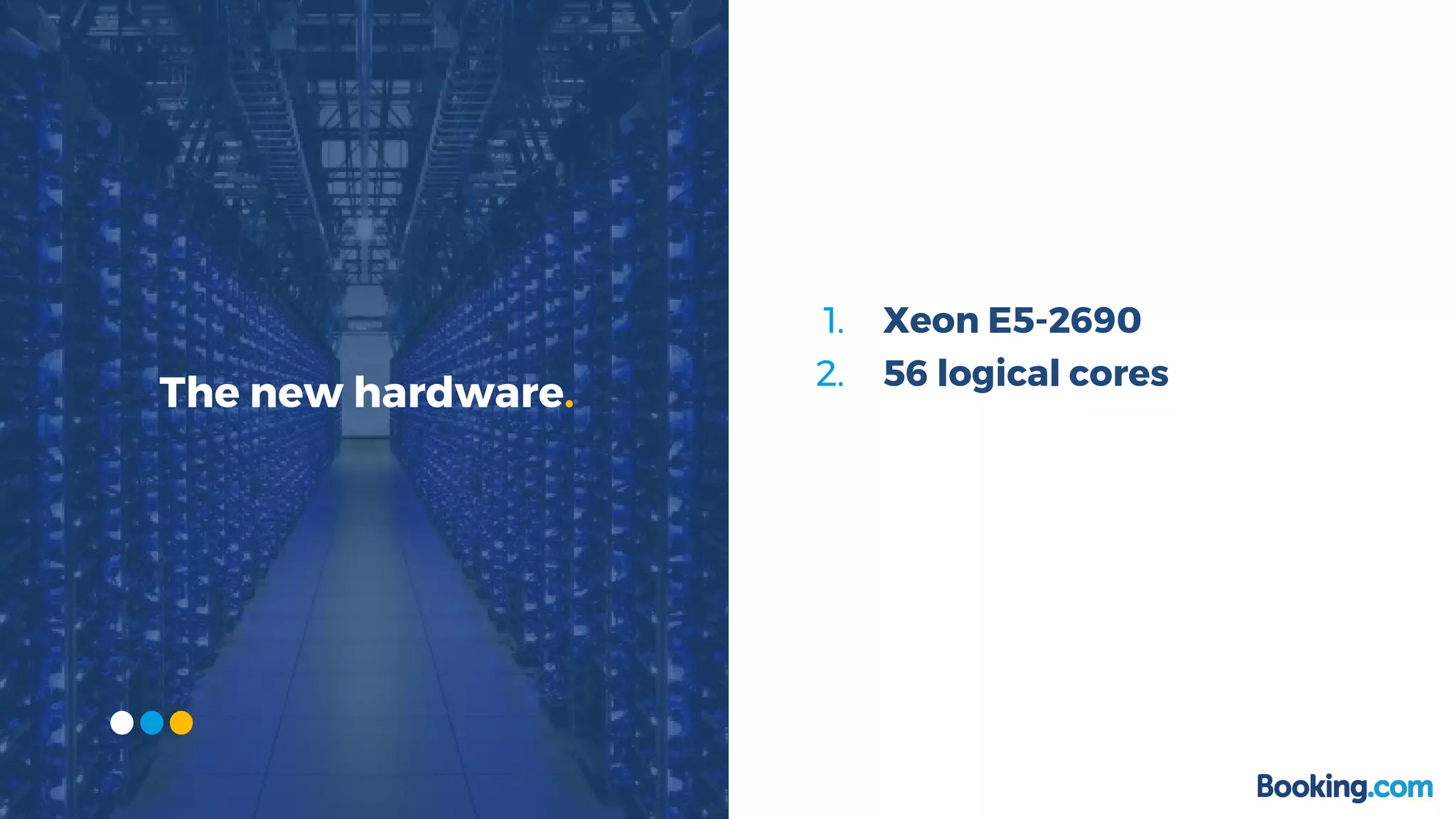 1. Xeon E5-2690
2. 56 logical cores
The new hardware.
 