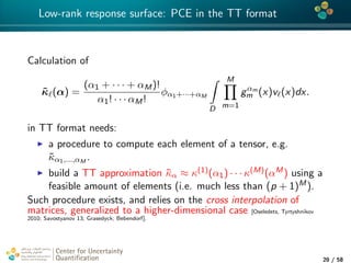 Tensor train to solve stochastic PDEs | PDF
