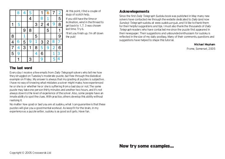 Solving Sudoku