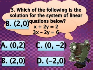 Solving system of linear equations in two variables using elimination ...