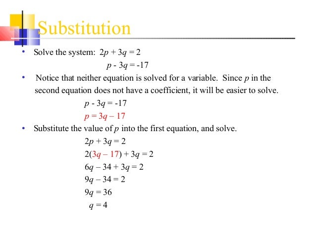 solve two equation systems solve two equation systems
