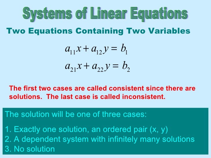 Solving Systems Of Equations In 3 Variables