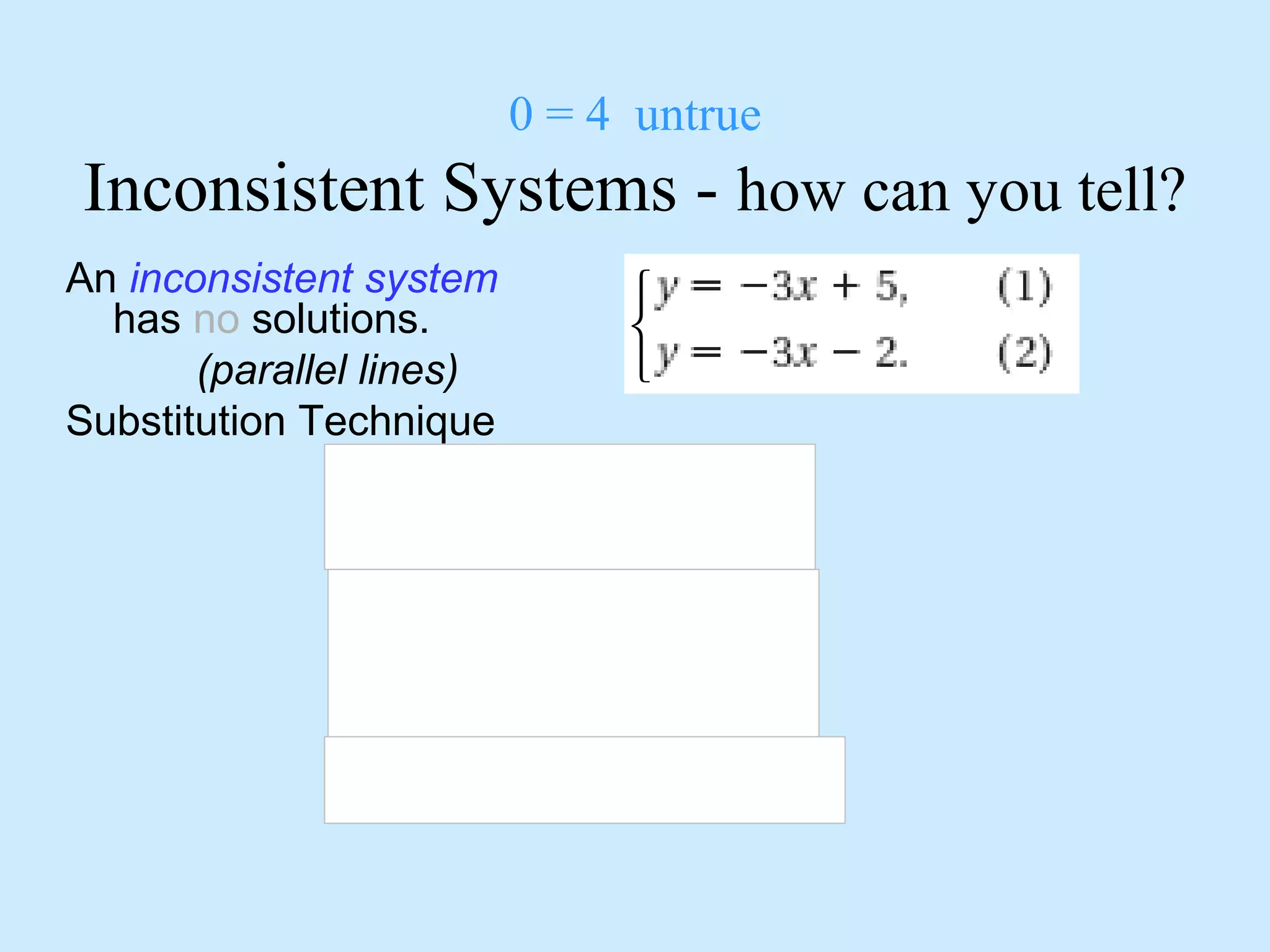 Solving systems of Linear Equations | PPT
