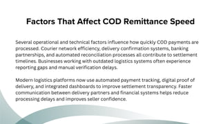 Solving the Cash Flow Gap: Strategies for Faster COD Remittances in E ...