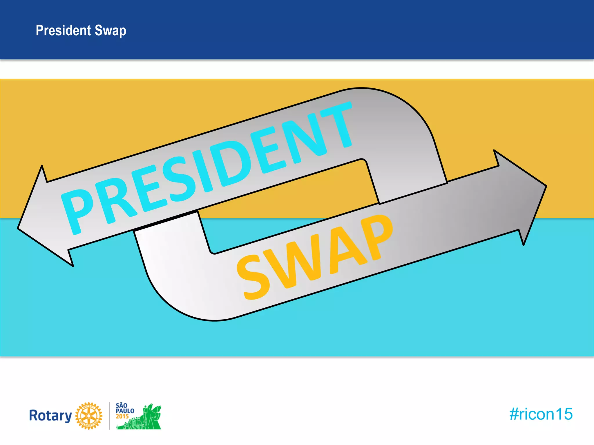 #ricon15
President Swap
 