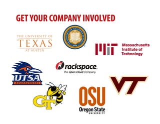 GET YOUR COMPANY INVOLVED
 